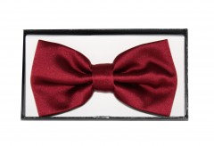      NM Satin Fliege im Geschenkbox - Bordeaux 